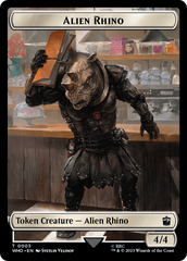 Alien Rhino // Mutant Double-Sided Token [Doctor Who Tokens] | Deep Dive Games St. Marys