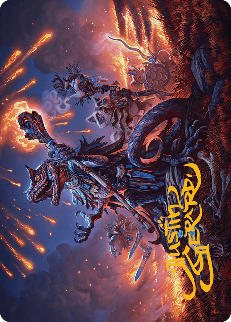Valley Flamecaller Art Card (Gold-Stamped Signature) [Bloomburrow Art Series] | Deep Dive Games St. Marys