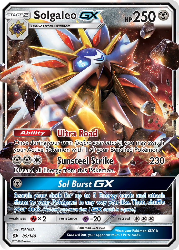 Solgaleo GX (89/149) [Sun & Moon: Base Set] | Deep Dive Games St. Marys