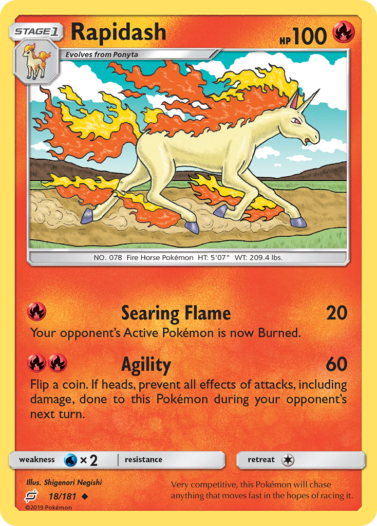 Rapidash (18/181) [Sun & Moon: Team Up] | Deep Dive Games St. Marys