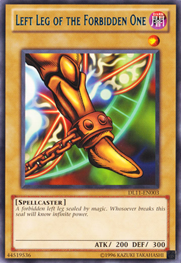 Left Leg of the Forbidden One (Blue) [DL11-EN003] Rare | Deep Dive Games St. Marys