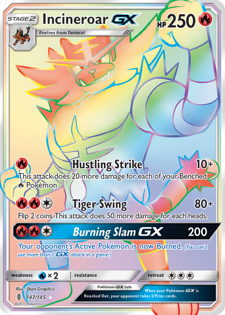 Incineroar GX (147/145) [Sun & Moon: Guardians Rising] | Deep Dive Games St. Marys