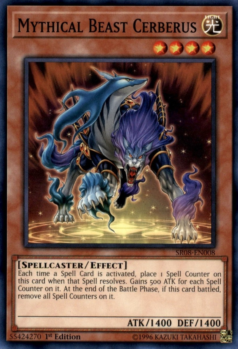 Mythical Beast Cerberus [SR08-EN008] Common | Deep Dive Games St. Marys