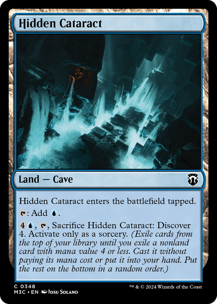 Hidden Cataract (Ripple Foil) [Modern Horizons 3 Commander] | Deep Dive Games St. Marys