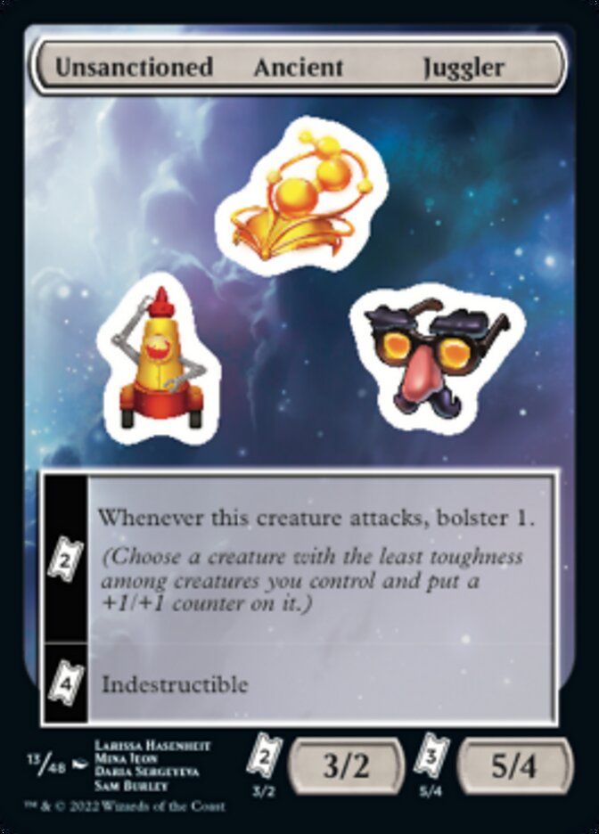 Unsanctioned Ancient Juggler [Unfinity Stickers] | Deep Dive Games St. Marys