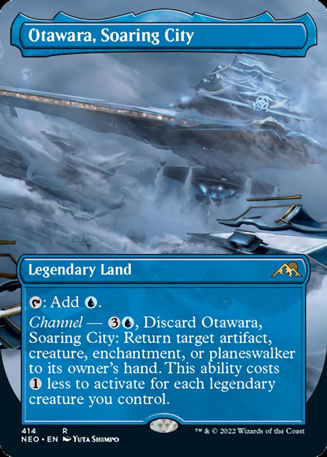 Otawara, Soaring City (Borderless Alternate Art) [Kamigawa: Neon Dynasty] | Deep Dive Games St. Marys