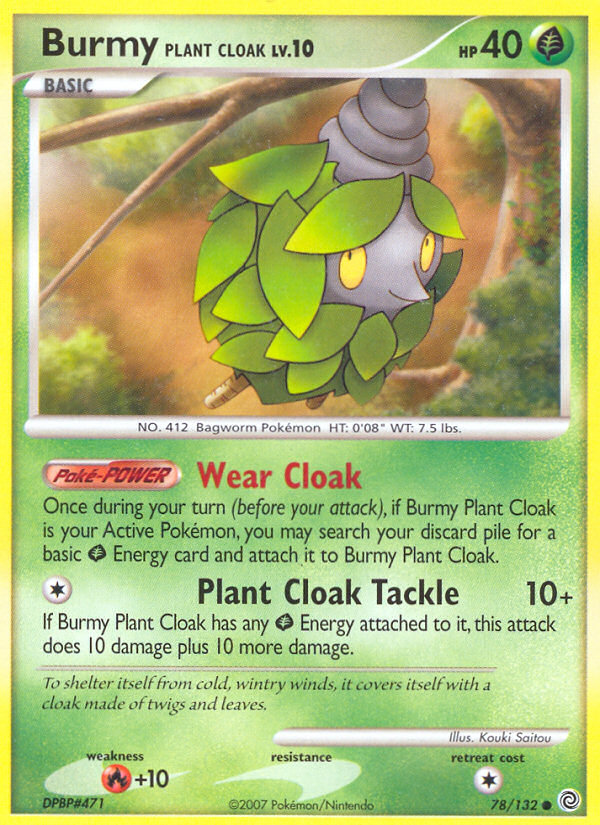 Burmy Plant Cloak (78/132) [Diamond & Pearl: Secret Wonders] | Deep Dive Games St. Marys