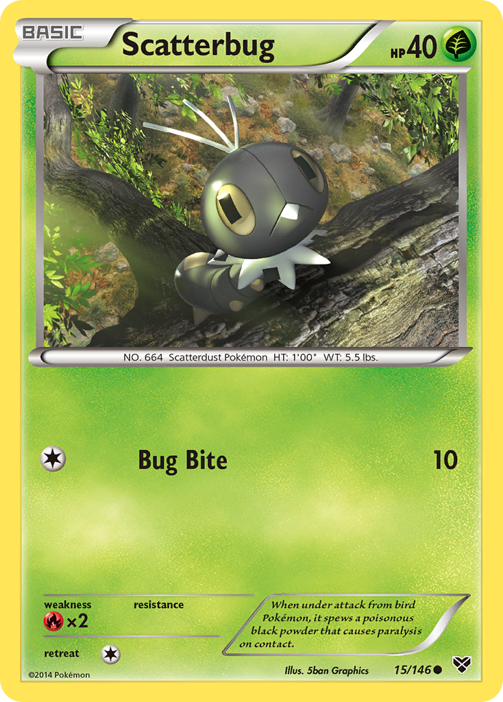 Scatterbug (15/146) [XY: Base Set] | Deep Dive Games St. Marys