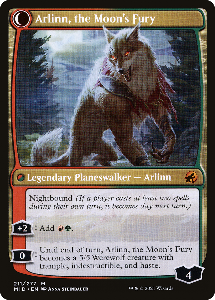 Arlinn, the Pack's Hope // Arlinn, the Moon's Fury [Secret Lair: From Cute to Brute] | Deep Dive Games St. Marys