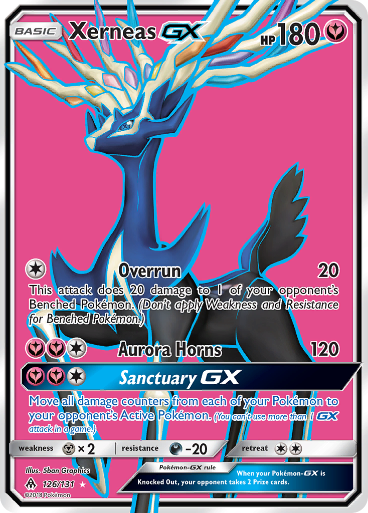 Xerneas GX (126/131) [Sun & Moon: Forbidden Light] | Deep Dive Games St. Marys