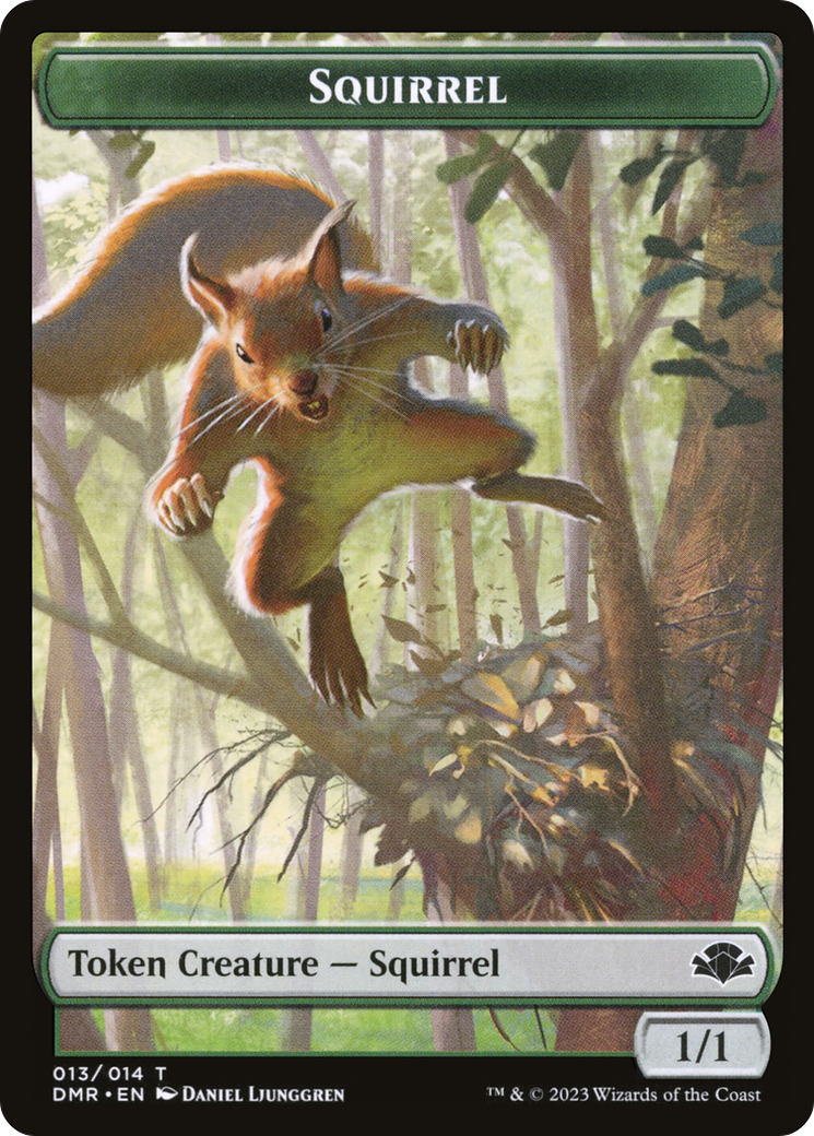 Squirrel Token [Dominaria Remastered Tokens] | Deep Dive Games St. Marys