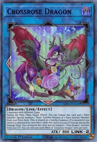 Crossrose Dragon (Blue) [LDS2-EN114] Ultra Rare | Deep Dive Games St. Marys