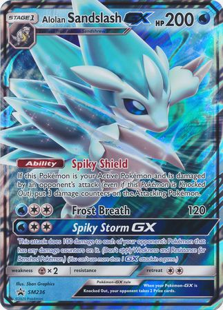 Alolan Sandslash GX (SM236) (Jumbo Card) [Sun & Moon: Black Star Promos] | Deep Dive Games St. Marys