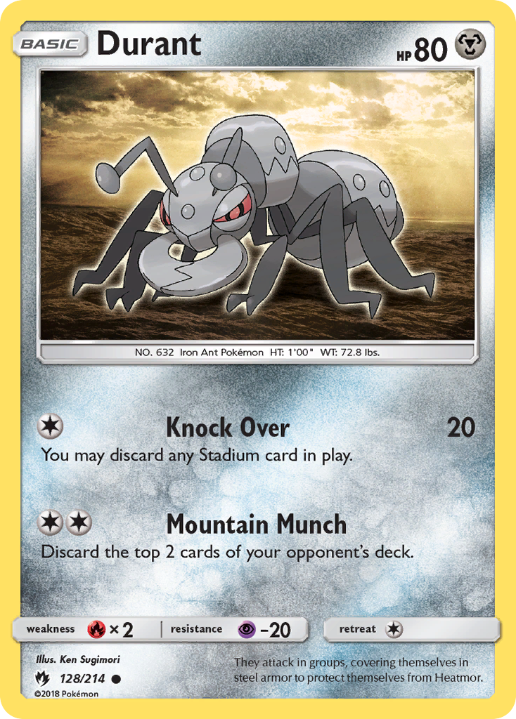 Durant (128/214) [Sun & Moon: Lost Thunder] | Deep Dive Games St. Marys