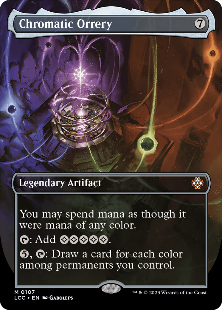 Chromatic Orrery (Borderless) [The Lost Caverns of Ixalan Commander] | Deep Dive Games St. Marys