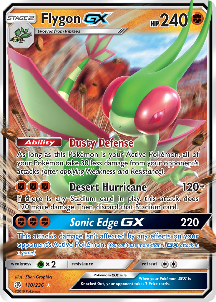 Flygon GX (110/236) [Sun & Moon: Cosmic Eclipse] | Deep Dive Games St. Marys