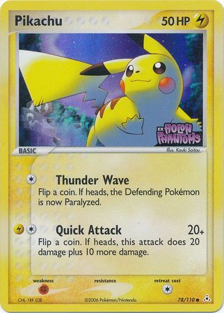 Pikachu (78/110) (Stamped) [EX: Holon Phantoms] | Deep Dive Games St. Marys