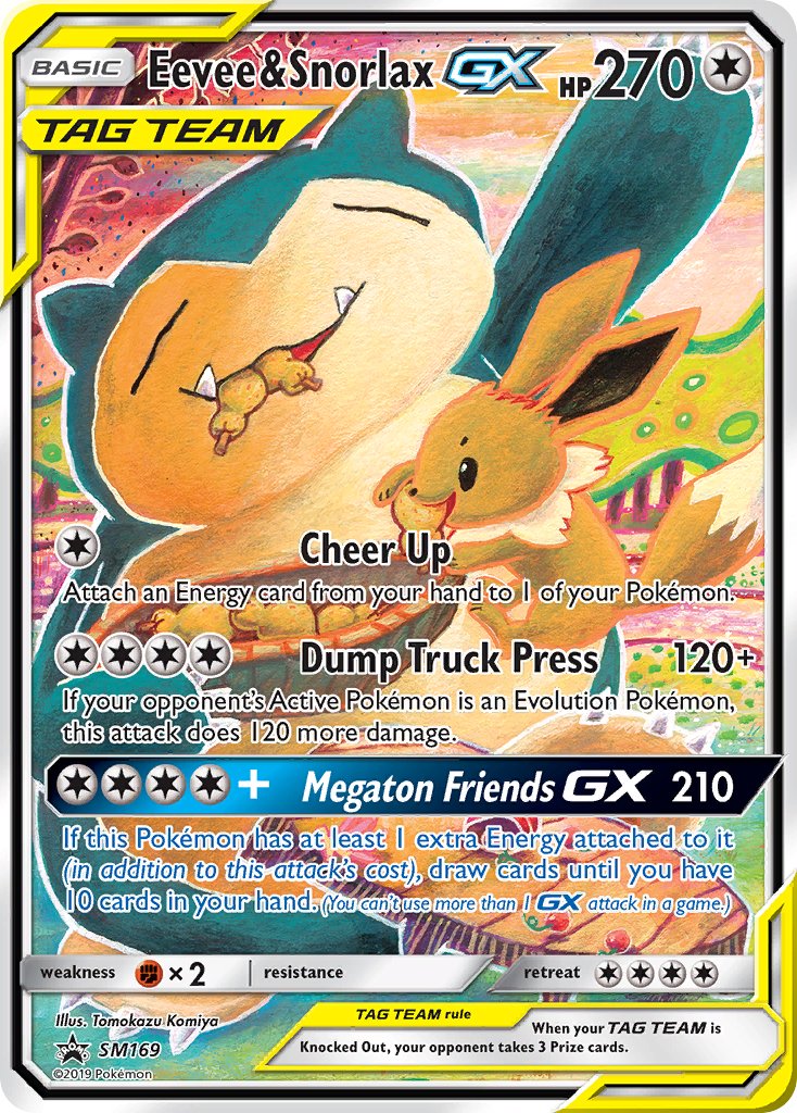 Eevee & Snorlax GX (SM169) [Sun & Moon: Black Star Promos] | Deep Dive Games St. Marys