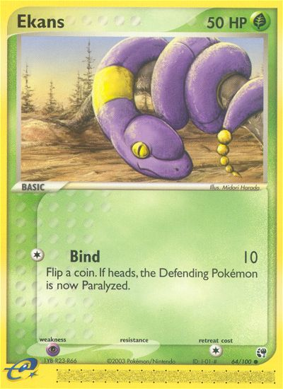 Ekans (64/100) [EX: Sandstorm] | Deep Dive Games St. Marys