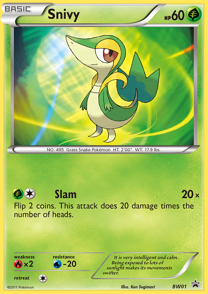 Snivy (BW01) [Black & White: Black Star Promos] | Deep Dive Games St. Marys