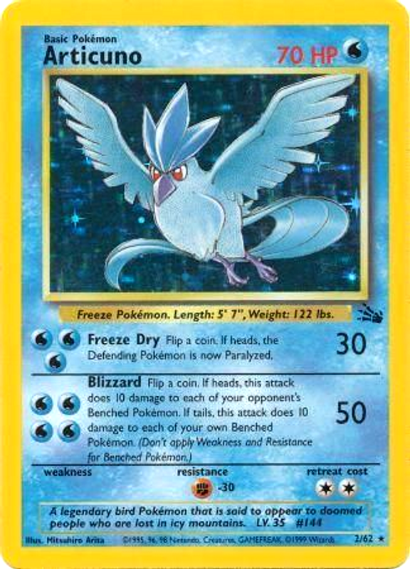 Articuno (2/62) [Fossil Unlimited] | Deep Dive Games St. Marys