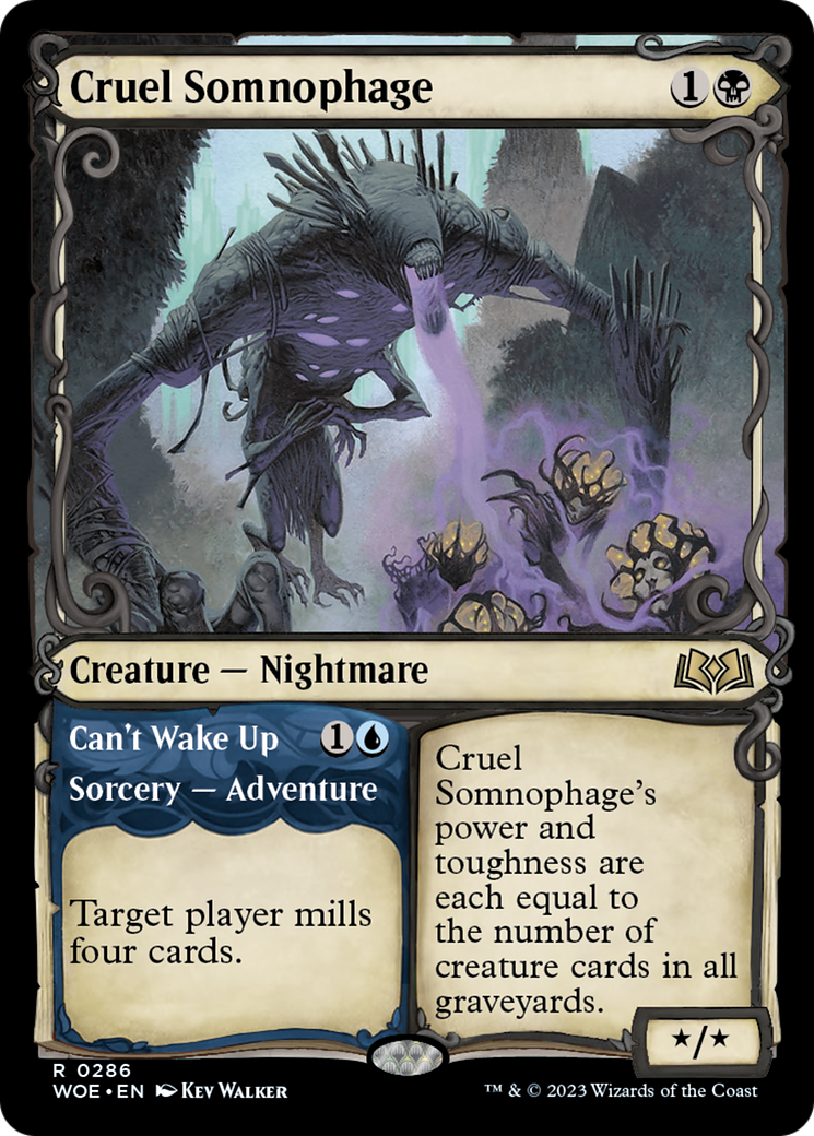 Cruel Somnophage // Can't Wake Up (Showcase) [Wilds of Eldraine] | Deep Dive Games St. Marys