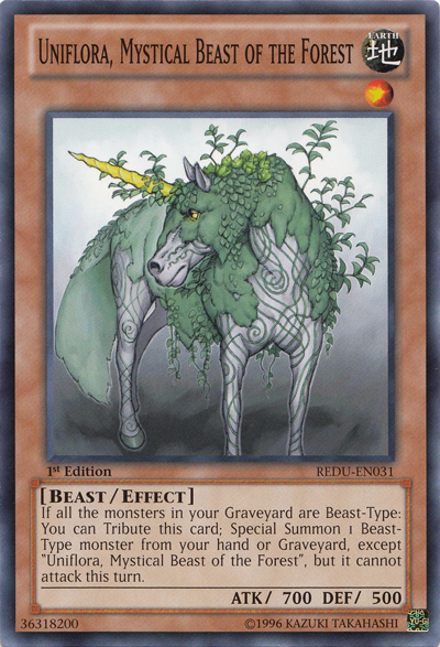 Uniflora, Mystical Beast of the Forest [REDU-EN031] Common | Deep Dive Games St. Marys