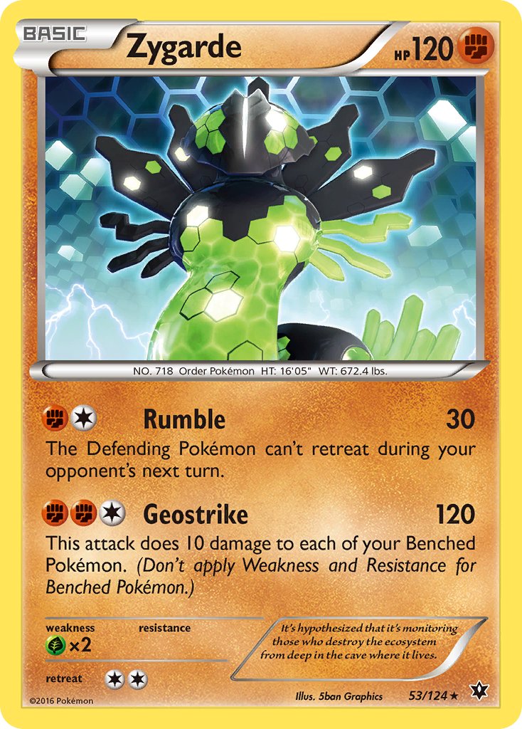 Zygarde (53/124) (Theme Deck Exclusive) [XY: Fates Collide] | Deep Dive Games St. Marys