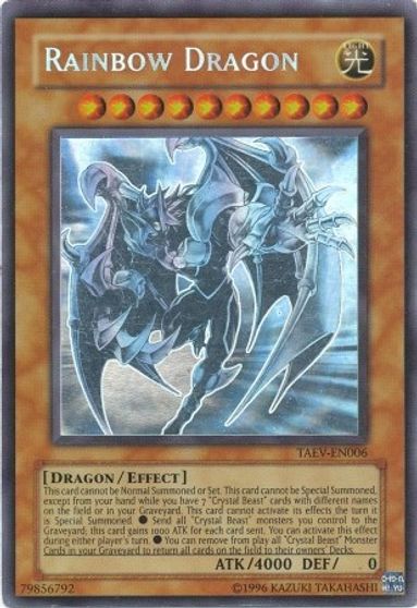 Rainbow Dragon (Chaos Neos Misprint) [TAEV-EN006] Ghost Rare | Deep Dive Games St. Marys