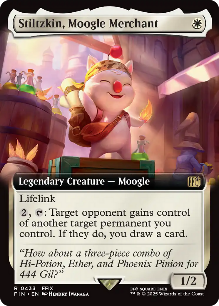 Stiltzkin, Moogle Merchant (Extended Art) [FINAL FANTASY] | Deep Dive Games St. Marys
