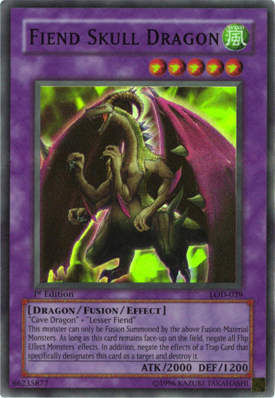 Fiend Skull Dragon [LOD-039] Super Rare | Deep Dive Games St. Marys