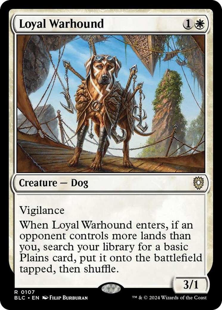 Loyal Warhound [Bloomburrow Commander] | Deep Dive Games St. Marys