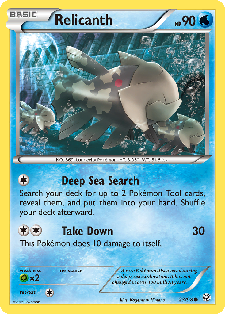 Relicanth (23/98) [XY: Ancient Origins] | Deep Dive Games St. Marys