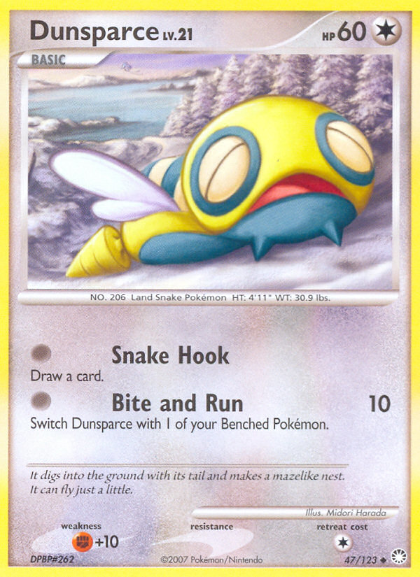 Dunsparce (47/123) [Diamond & Pearl: Mysterious Treasures] | Deep Dive Games St. Marys