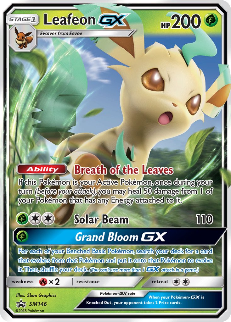 Leafeon GX (SM146) [Sun & Moon: Black Star Promos] | Deep Dive Games St. Marys