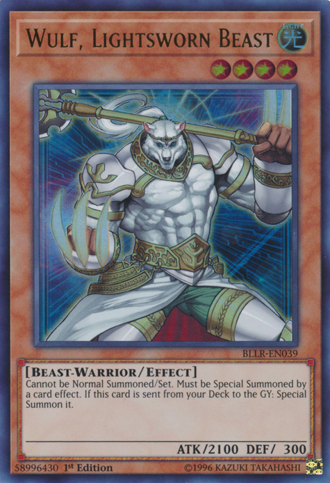 Wulf, Lightsworn Beast [BLLR-EN039] Ultra Rare | Deep Dive Games St. Marys