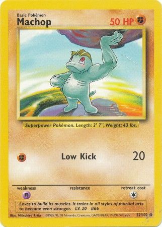 Machop (52/102) [Base Set Unlimited] | Deep Dive Games St. Marys