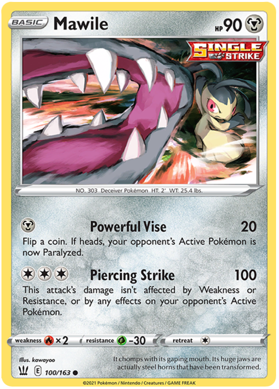 Mawile (100/163) [Sword & Shield: Battle Styles] | Deep Dive Games St. Marys