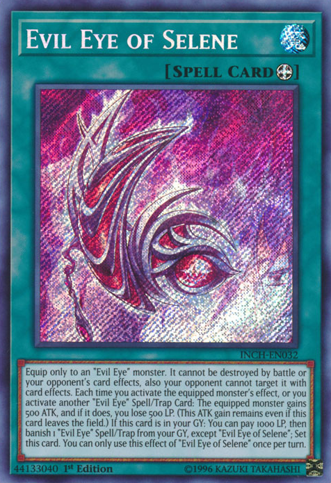 Evil Eye of Selene [INCH-EN032] Secret Rare | Deep Dive Games St. Marys