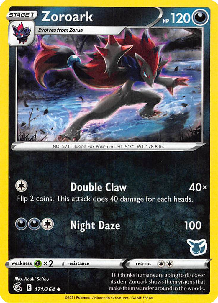 Zoroark (171/264) (Eevee Deck) [Battle Academy 2022] | Deep Dive Games St. Marys