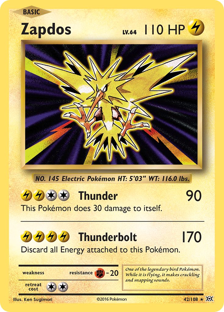 Zapdos (42/108) [XY: Evolutions] | Deep Dive Games St. Marys