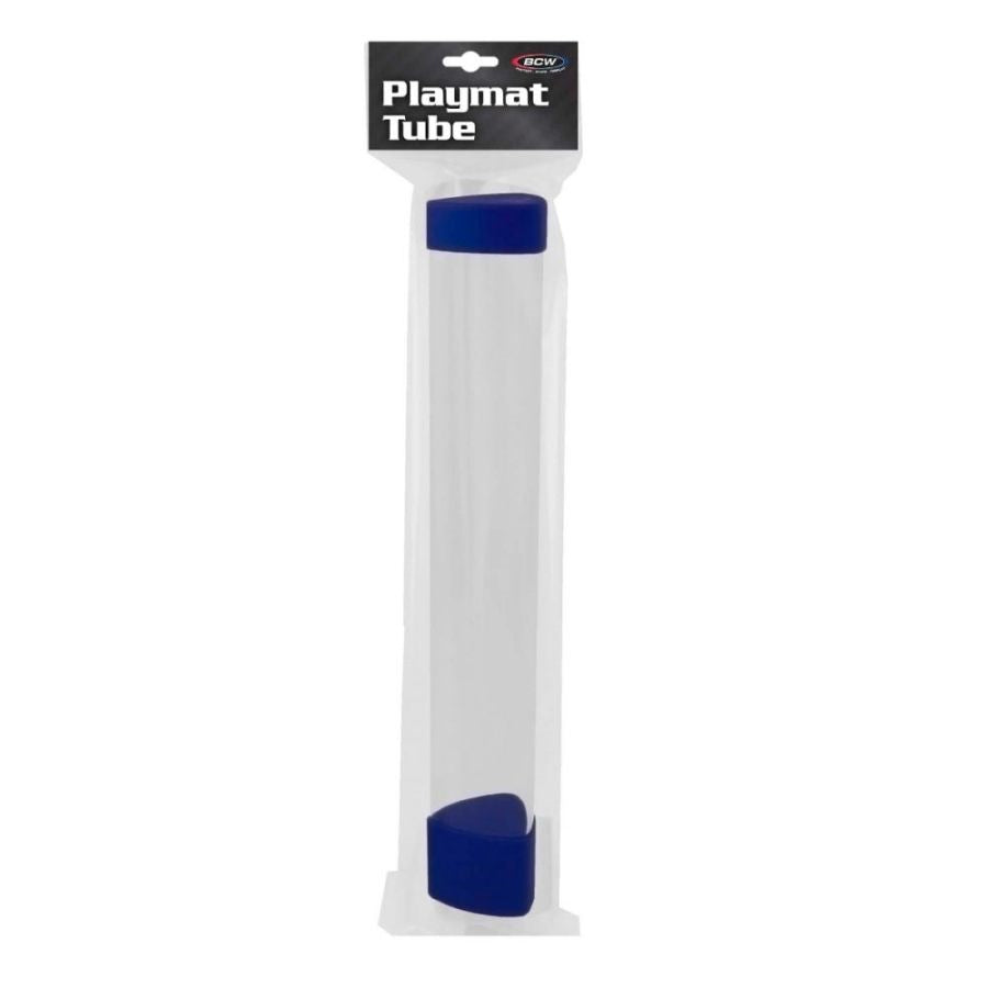 BCW Supplies Playmat Tube with Dice Cap: Blue | Deep Dive Games St. Marys