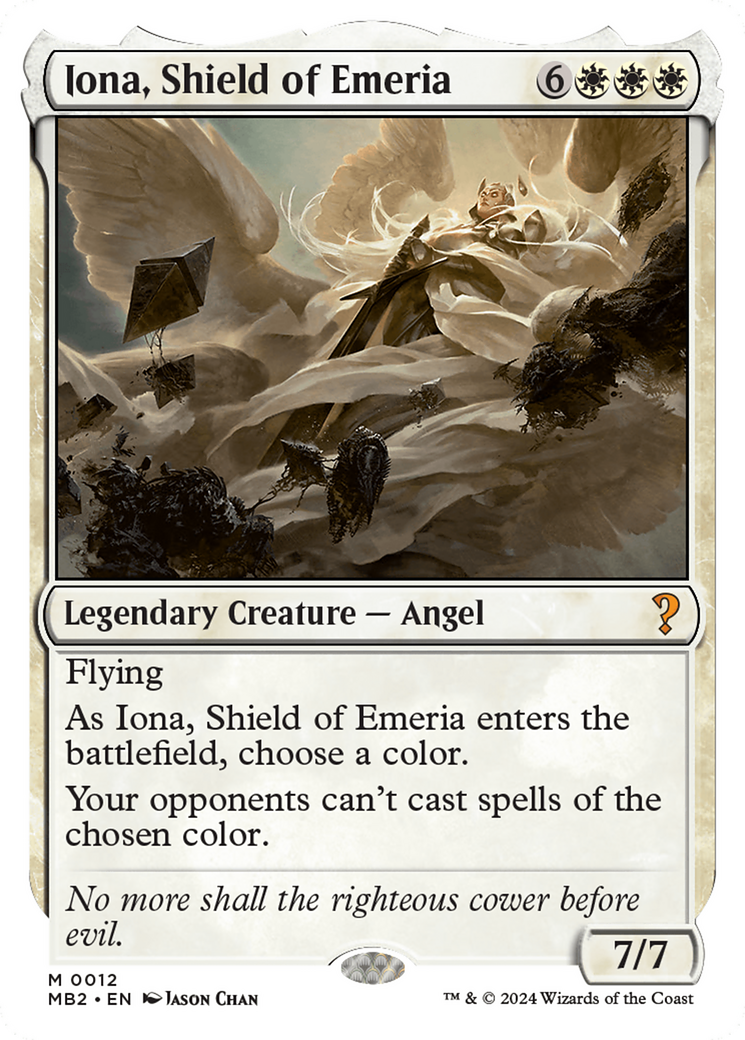 Iona, Shield of Emeria (White Border) [Mystery Booster 2] | Deep Dive Games St. Marys