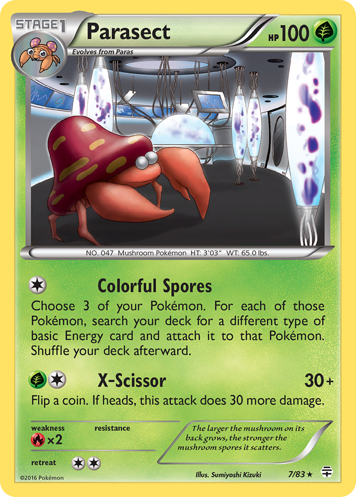 Parasect (7/83) [XY: Generations] | Deep Dive Games St. Marys