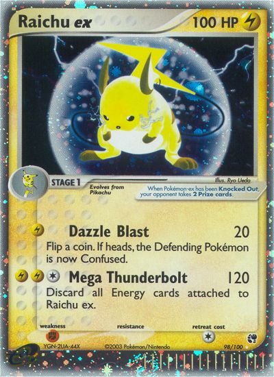 Raichu ex (98/100) [EX: Sandstorm] | Deep Dive Games St. Marys