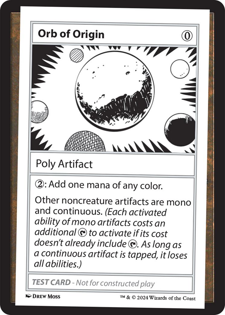 Orb of Origin [Mystery Booster 2 Playtest Cards] | Deep Dive Games St. Marys