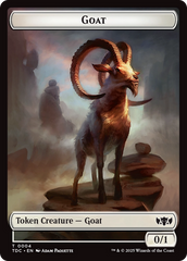 Plant // Goat Double-Sided Token [Tarkir: Dragonstorm Commander Tokens] | Deep Dive Games St. Marys