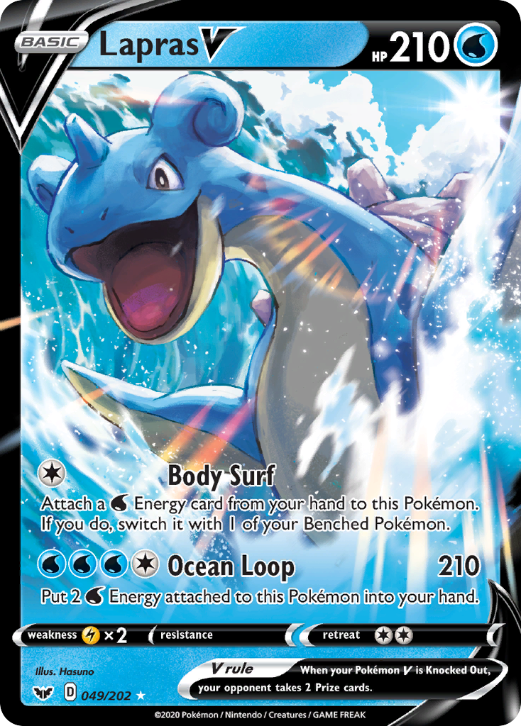 Lapras V (049/202) [Sword & Shield: Base Set] | Deep Dive Games St. Marys