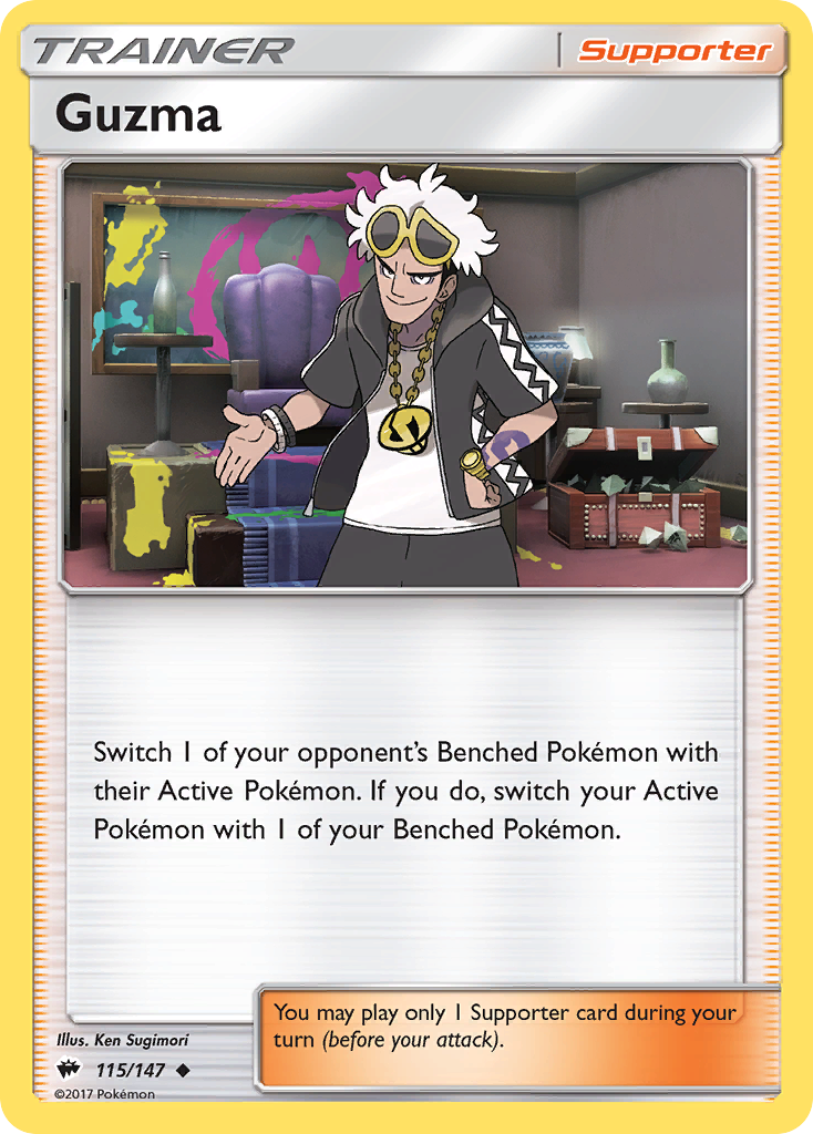 Guzma (115/147) [Sun & Moon: Burning Shadows] | Deep Dive Games St. Marys