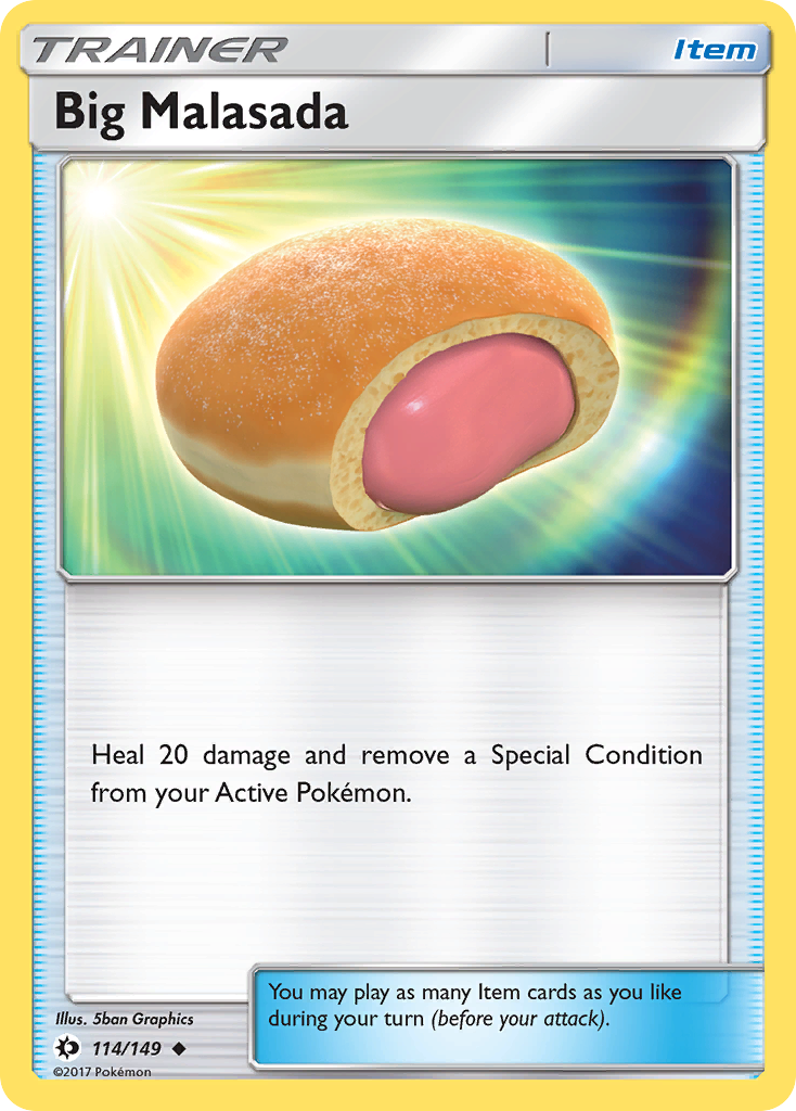 Big Malasada (114/149) [Sun & Moon: Base Set] | Deep Dive Games St. Marys